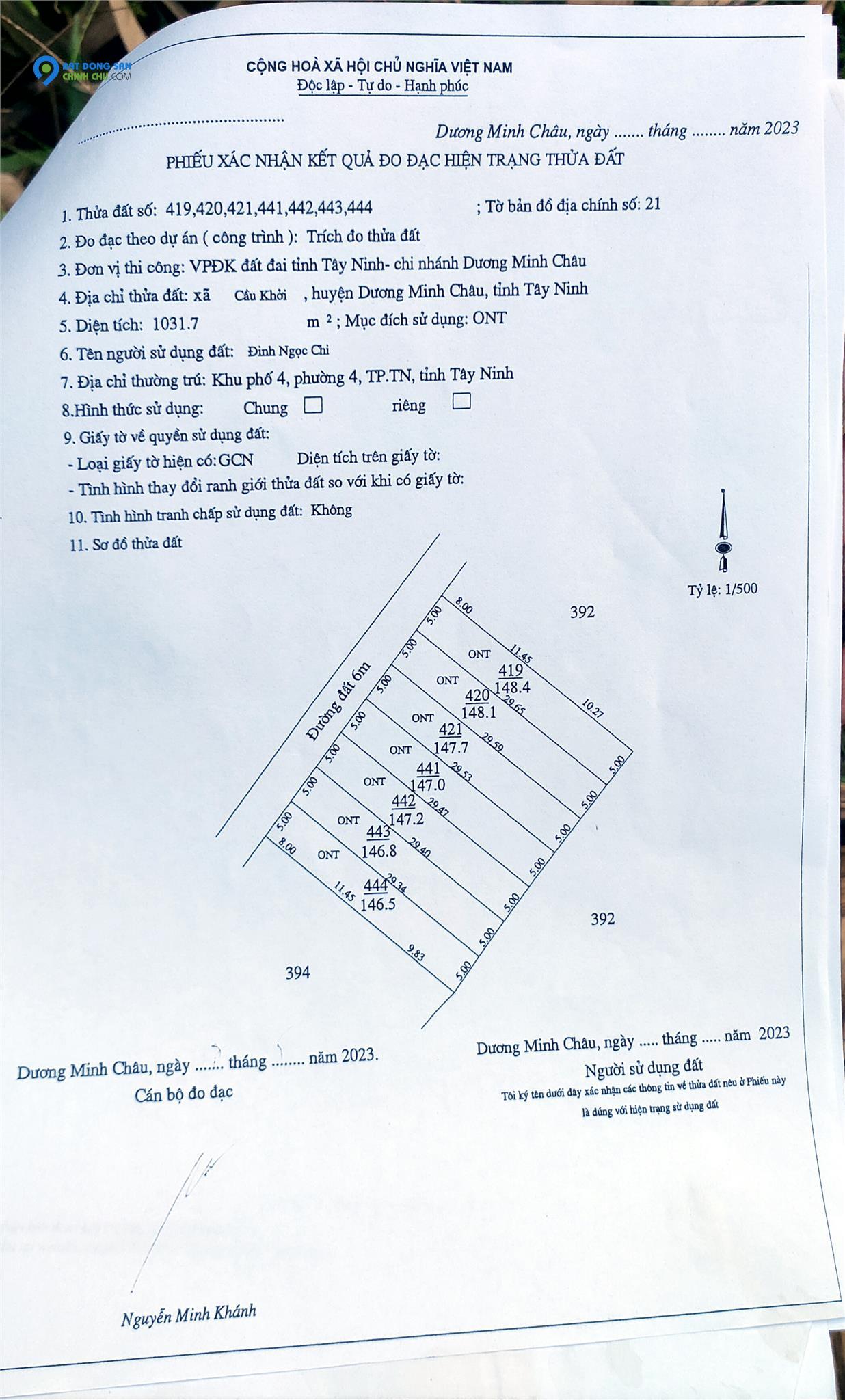 15 lô đất nền gần sân bay - Đầu tư thông minh, sinh lời cao. Dương Minh Châu TP.Tây Ninh. Giá RẺ BẤT NGỜ