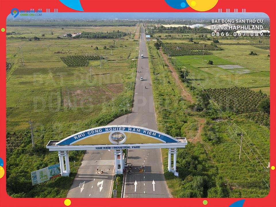 684k/m2. 95,000m2 (9,5 HA) đất mặt tiền ngang 900M. KCN Hàm Tiến 1, Hàm Thuận Nam, Bình Thuận.