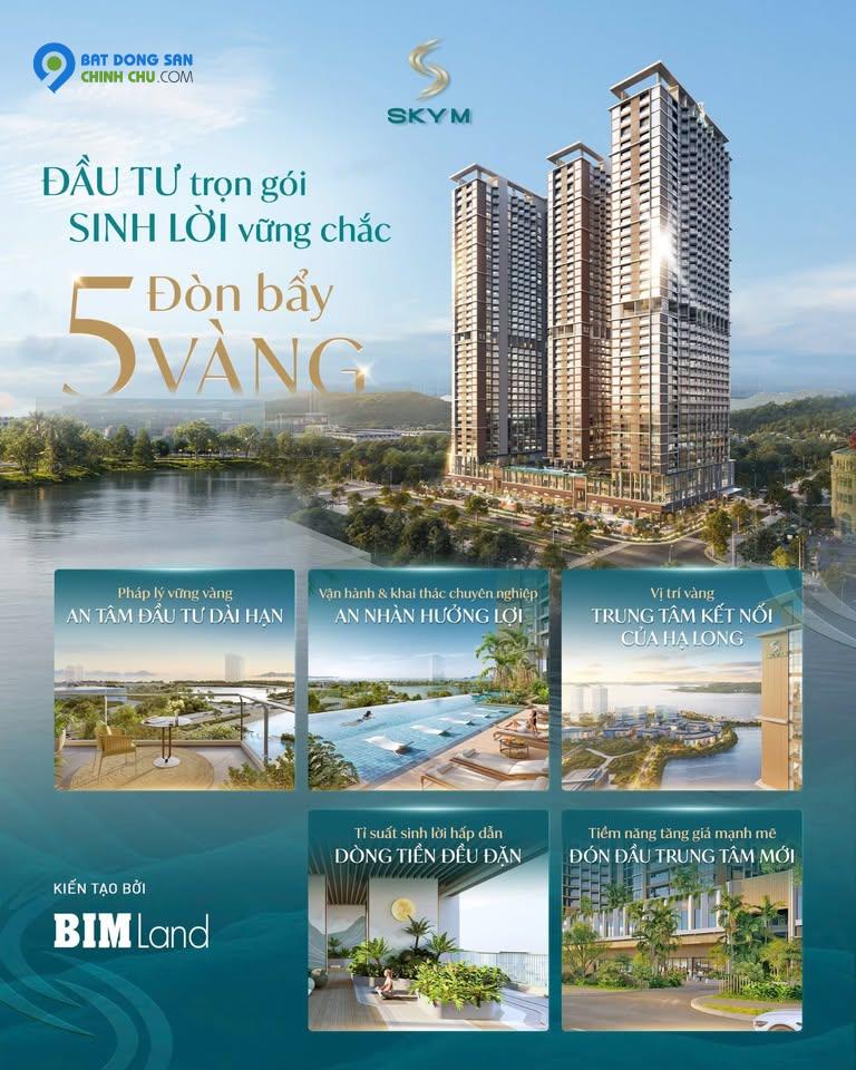 BÁN CĂN HỘ SKY M HẠ LONG - STUDIO - 31M2 - 1.5 TỶ - VỊ TRÍ VÀNG BÃI CHÁY