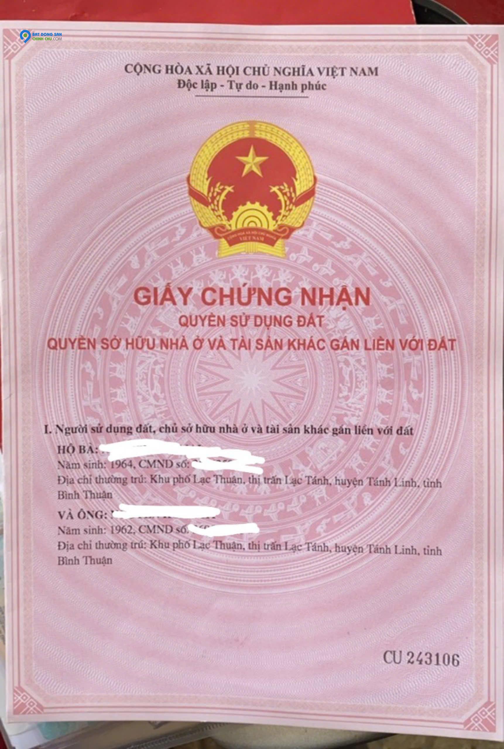 BÁN ĐẤT THÔN 1, XÃ GIA HUỲNH, HUYỆN TÁNH LINH, BÌNH THUẬN GIÁ 100 TỶ