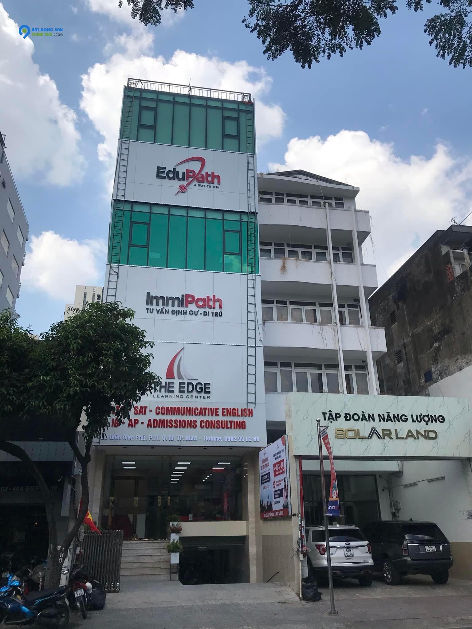 BÁN GẤP BUILDING VĂN PHÒNG MẶT TIỀN ĐIỆN BIÊN PHỦ,P.11,QUẬN 10 GIÁ 89 TỶ