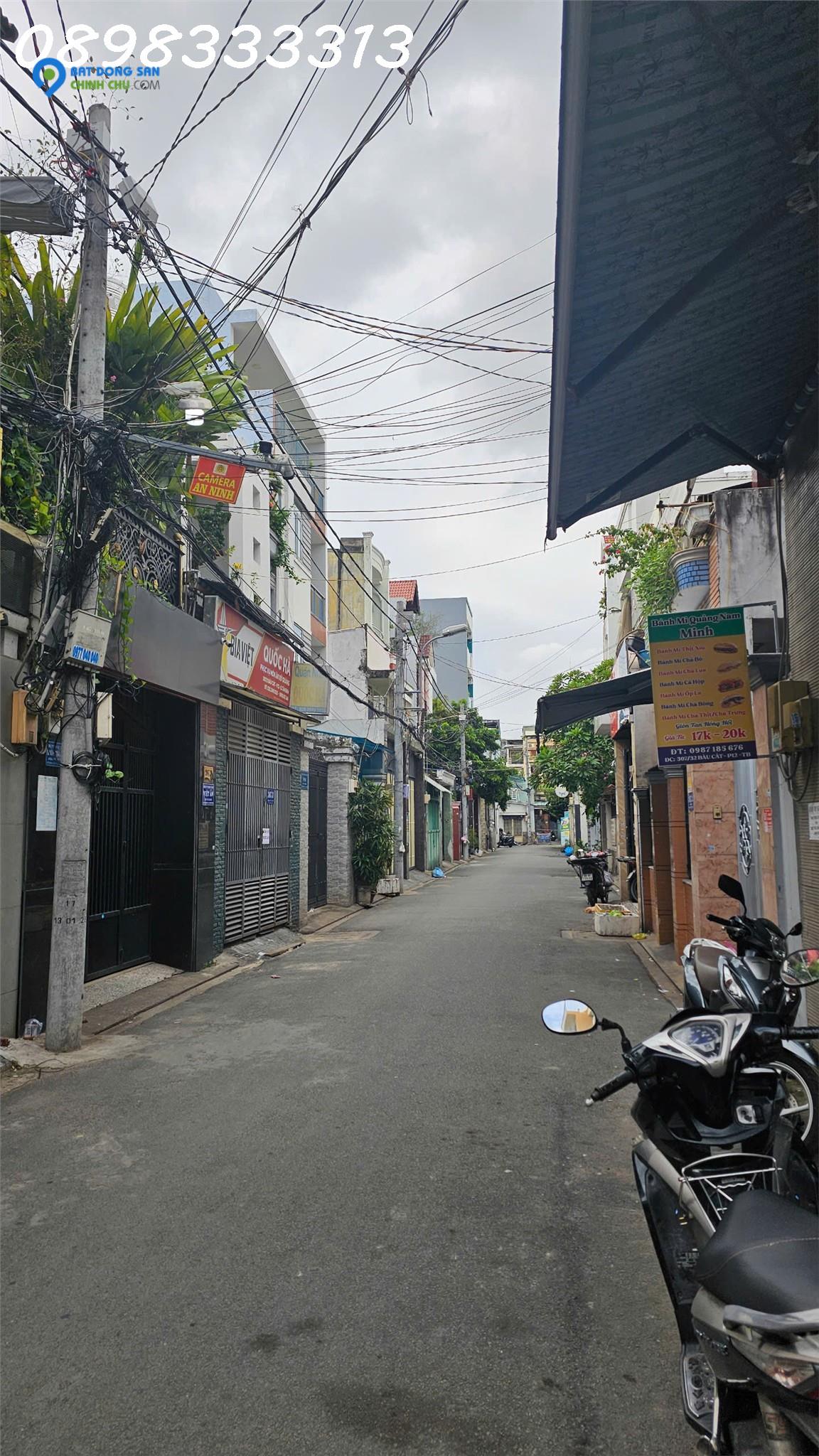 BÁN NHÀ 2 TẦNG – HẺM XE TẢI 8M – KHU PHÂN LÔ BÀU CÁT, TÂN BÌNH – 132M² – CHỈ HƠN 100 TRIỆU/M²