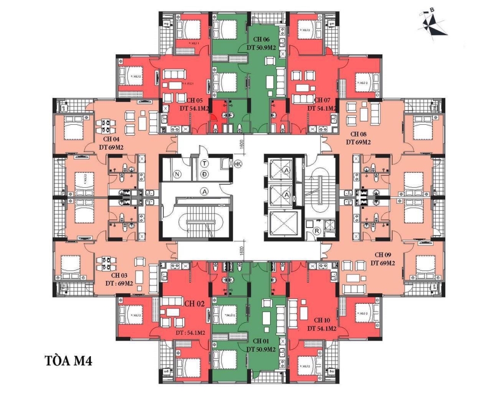 BÁN NHÀ HÀ ĐÔNG, Chung Cư Mipec City View, 68,9m2, giá 2xxx tỉ