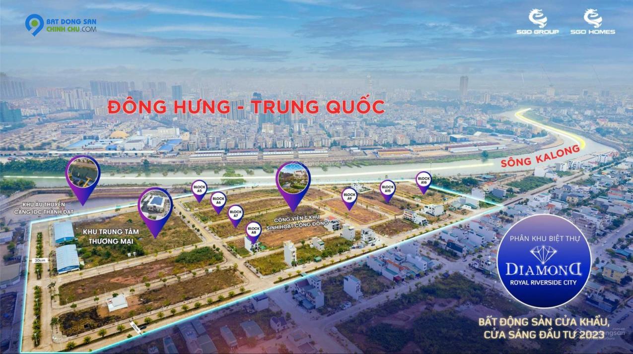 BÁN QUỸ ĐẤT BIỆT THỰ VEN SÔNG ĐẸP NHẤT THÀNH PHỐ MÓNG CÁI 088.698.9966