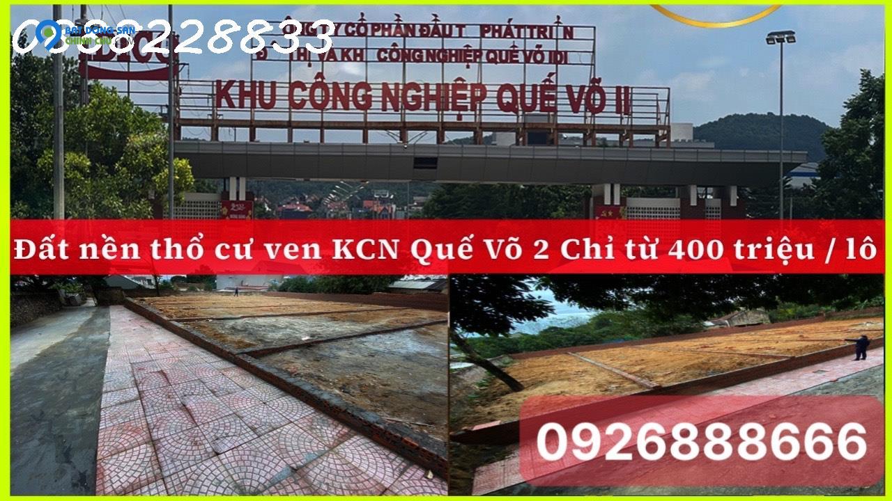 Bán 12 lô đất thổ cư tự thôn nam sơn bắc ninh - sát kcn Nam Sơn Chứa đại bàng goteck 60.000 công nhân.