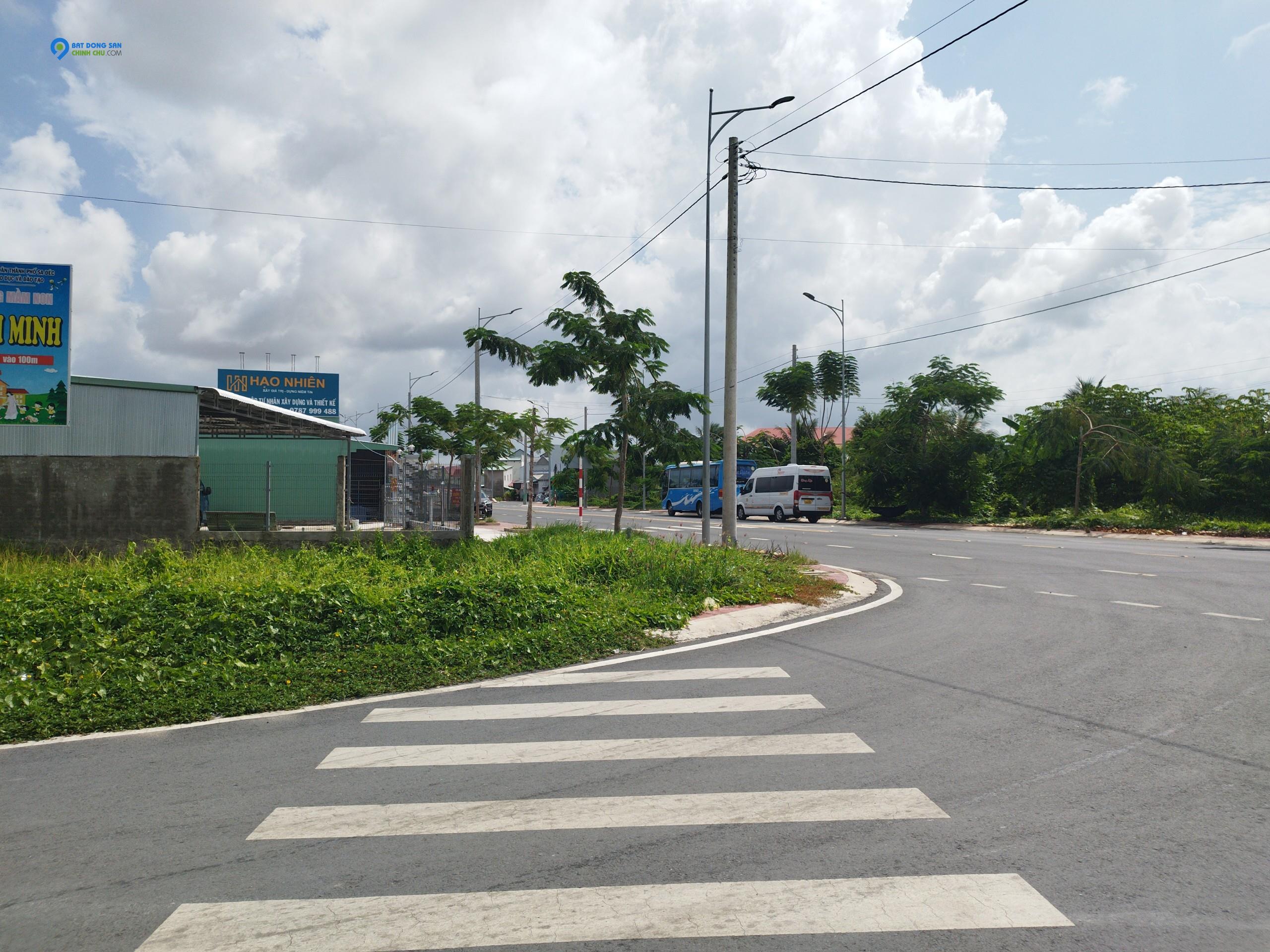 Bán Đất Thổ Cư Mặt Tiền Đường Chính KDC Phú Thuận DT 83m2, Sổ Hồng, Giá 1.65 Tỷ.
