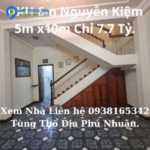 Bán Nhà HXH 6m Nguyễn Kiệm 50m2 5PN  Ngang 5m Chỉ 7.7 Tỷ P4 Phú Nhuận.