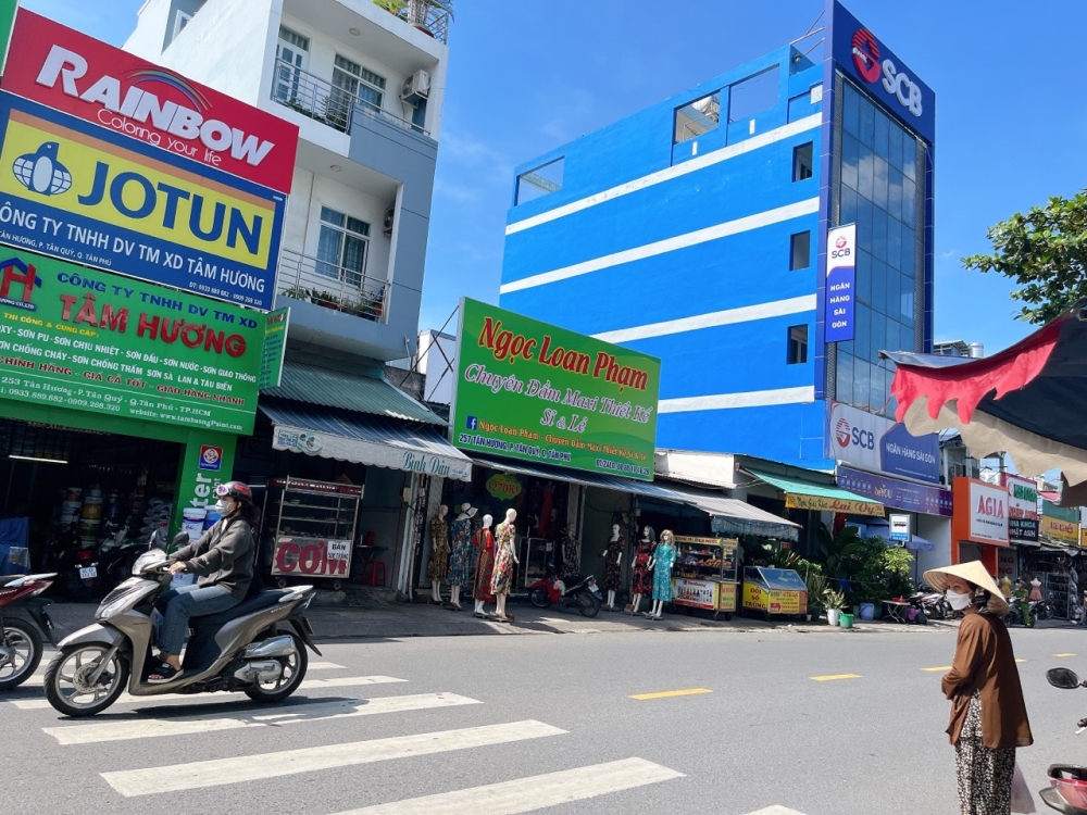 Bán Nhà Mặt Tiền Kinh Doanh - Ngay Chợ - Đường Tân Hương, Quận Tân Phú.(6,5x18,5m)