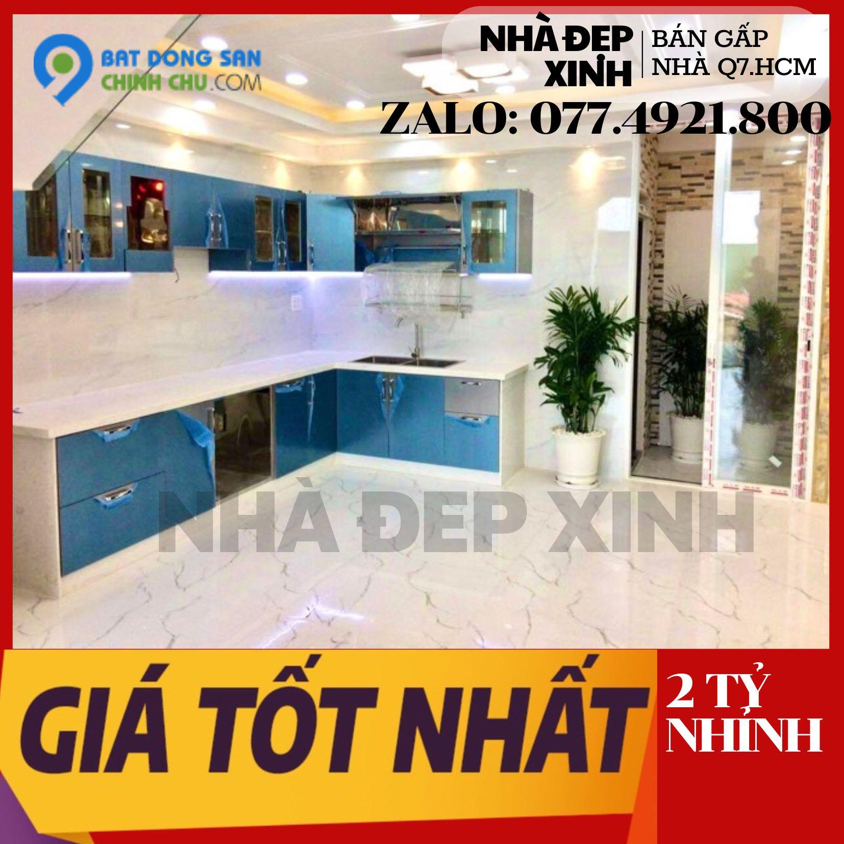 Bán Nhà Quận 7 , 2 PHÒNG NGỦ, 2 WC , NHỈNH 2 TỶ