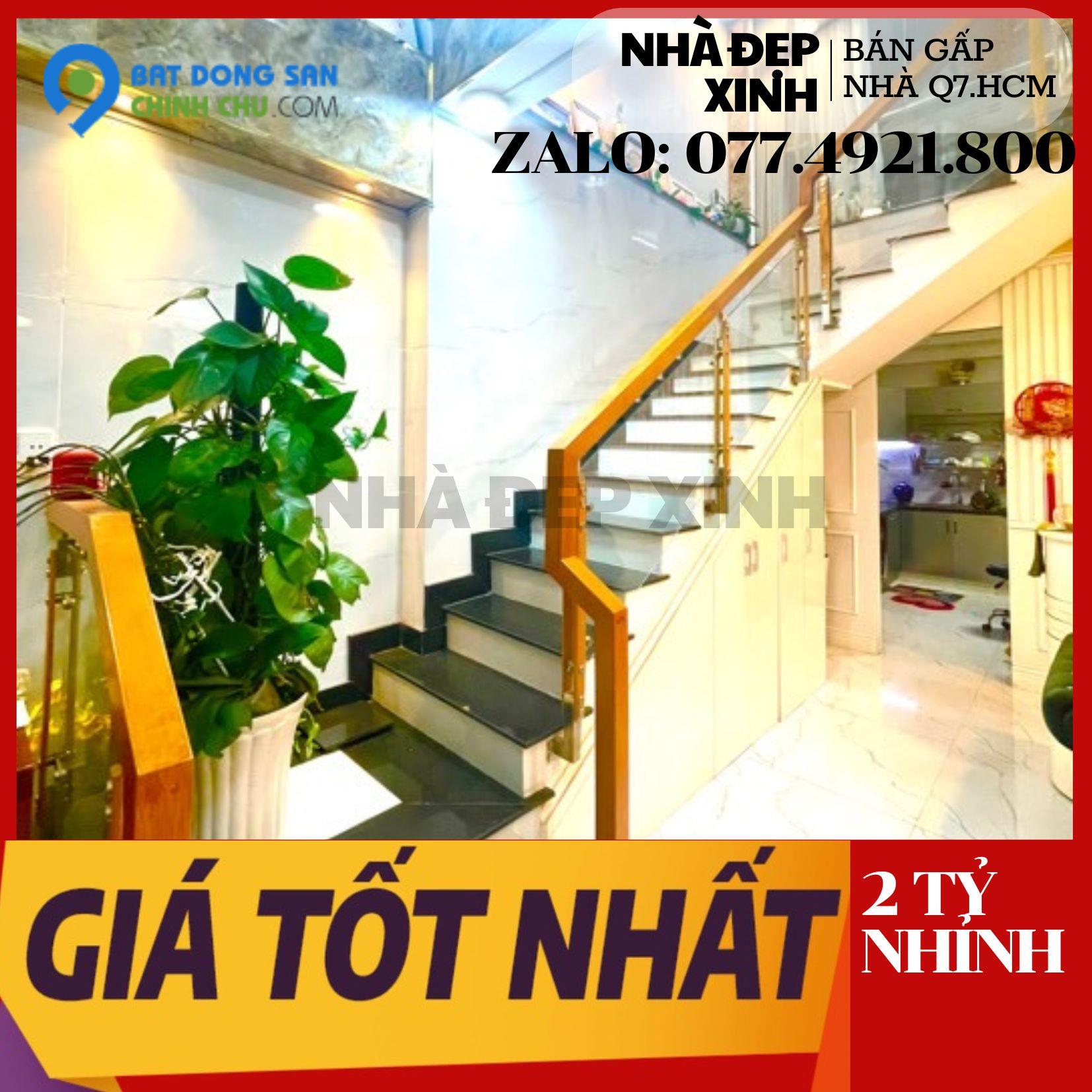 Bán Nhà Quận 7 , 2 PHÒNG NGỦ, 2 WC , NHỈNH 2 TỶ