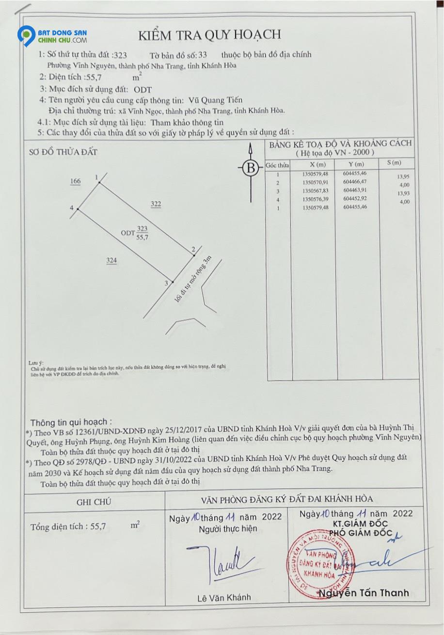 Bán Nhanh Lô Đất Cách Đường Trần Phú 30m Cách bệnh viện Vinmec chỉ 150m