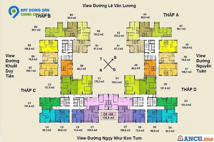 Bán căn hộ 3PN dt 126m Việt Đức Complex 39 Lê Văn Lương.LH 0983291128