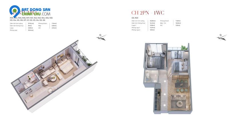 Bán căn hộ cao cấp studio 32m2 (1PN, 1wc) tầng 9 tại dự án Vic Grand Square - Việt Trì