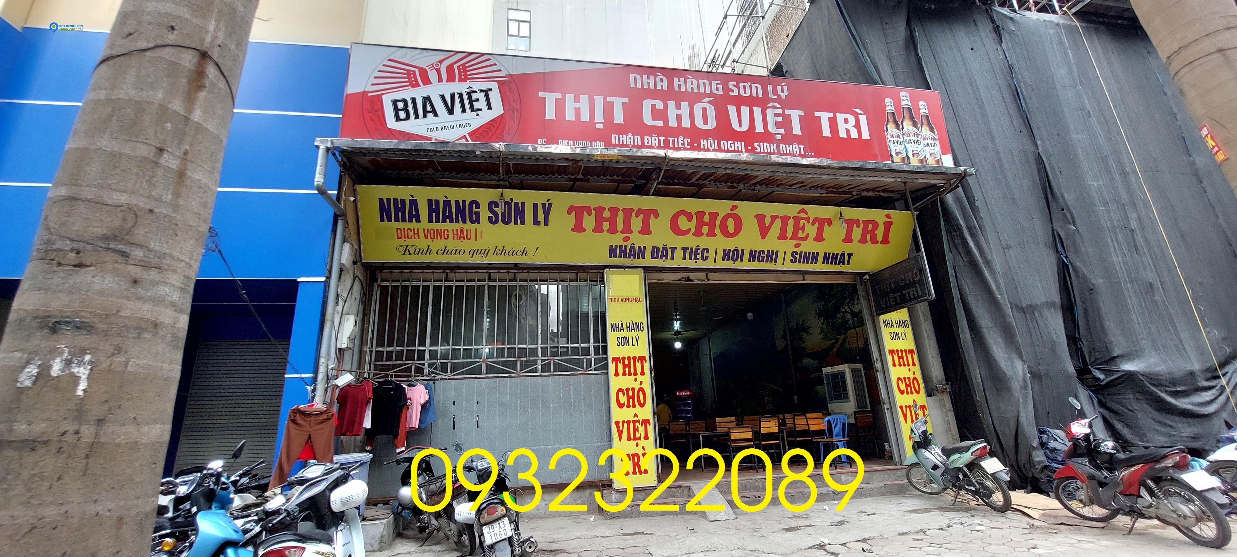 Bán đất MP Dịch Vọng Hậu 140m2 - mặt tiền 12m, gần Trần Thái Tông.