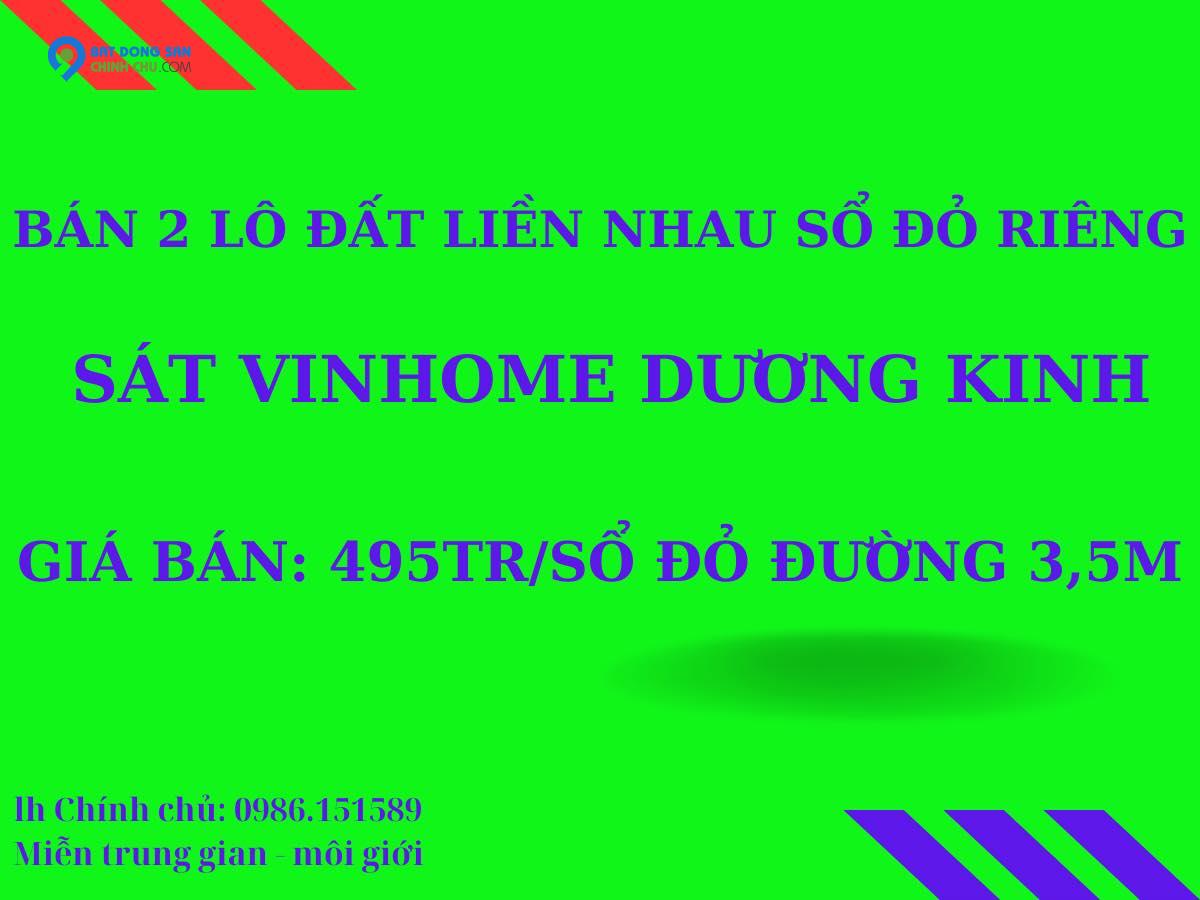 Bán đất mặt phố giá bình dân ngay trung tâm quận Dương kinh.sỏ đỏ mới cứng gần với đường cao tốc tại Hải Phòng