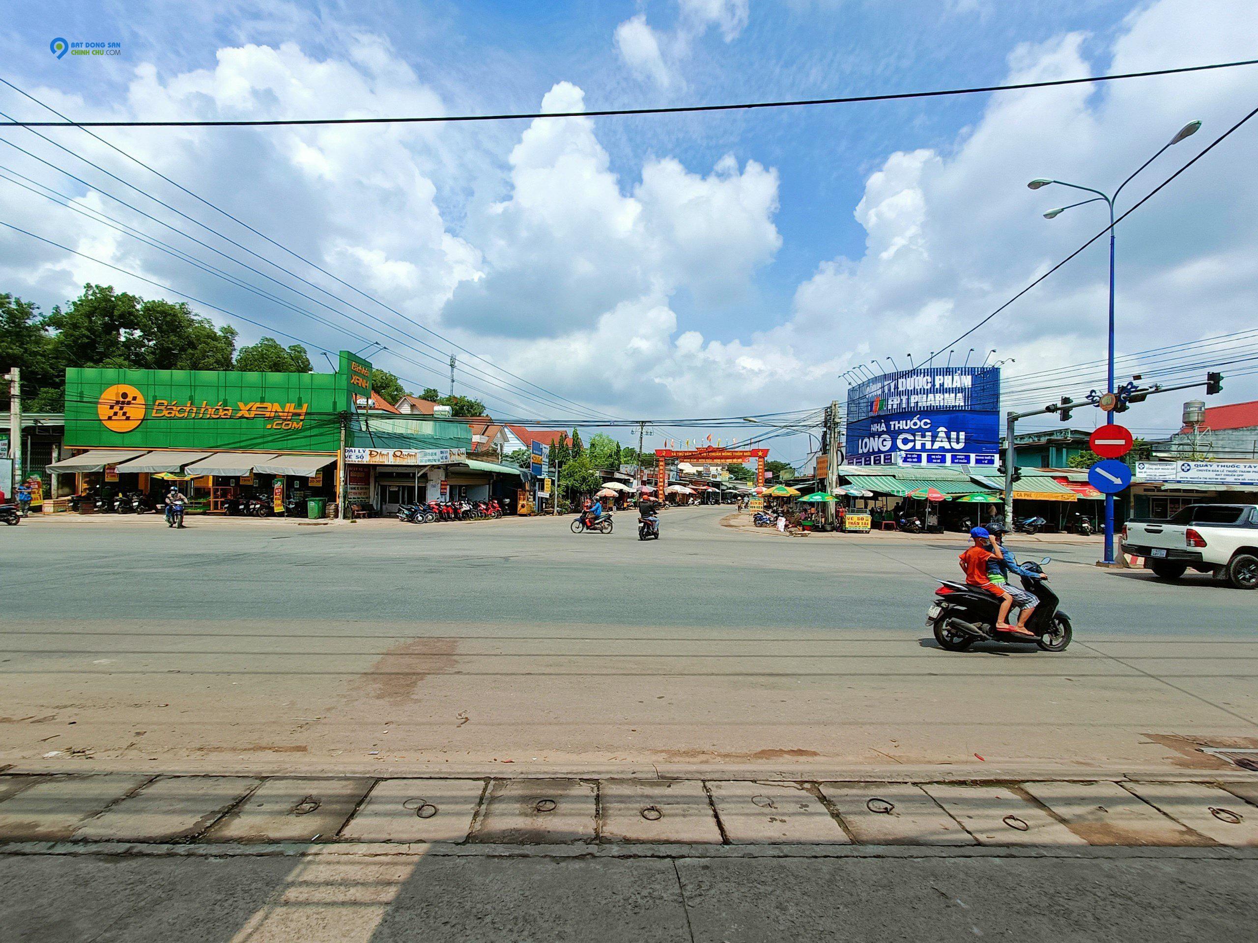 Bán đất ngay đối diện chợ gần TTHC Bàu Bàng Bình Dương.