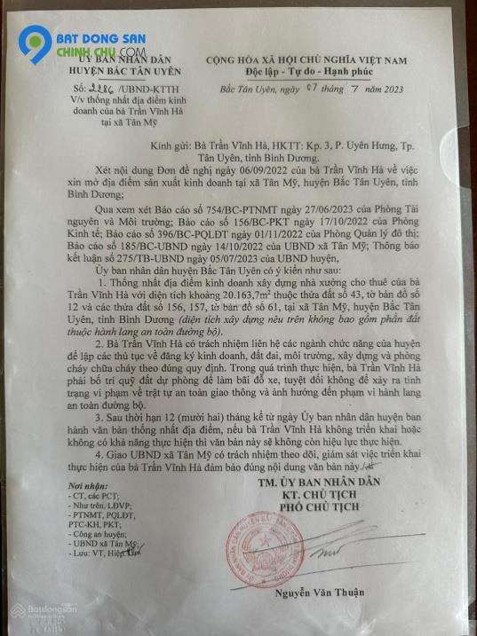 Bán đất tại đường Vành Đai 4, Xã Tân Mỹ, Bắc Tân Uyên, Bình D Tân Uyên, Bình Dương, 26 tỷ, 21000 m2