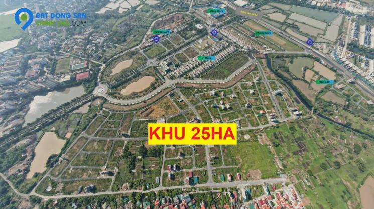 Bán lô đất dịch vụ 48.7m khu 25ha Vân Canh, gần công viên lớn siêu đẹp, giá tốt