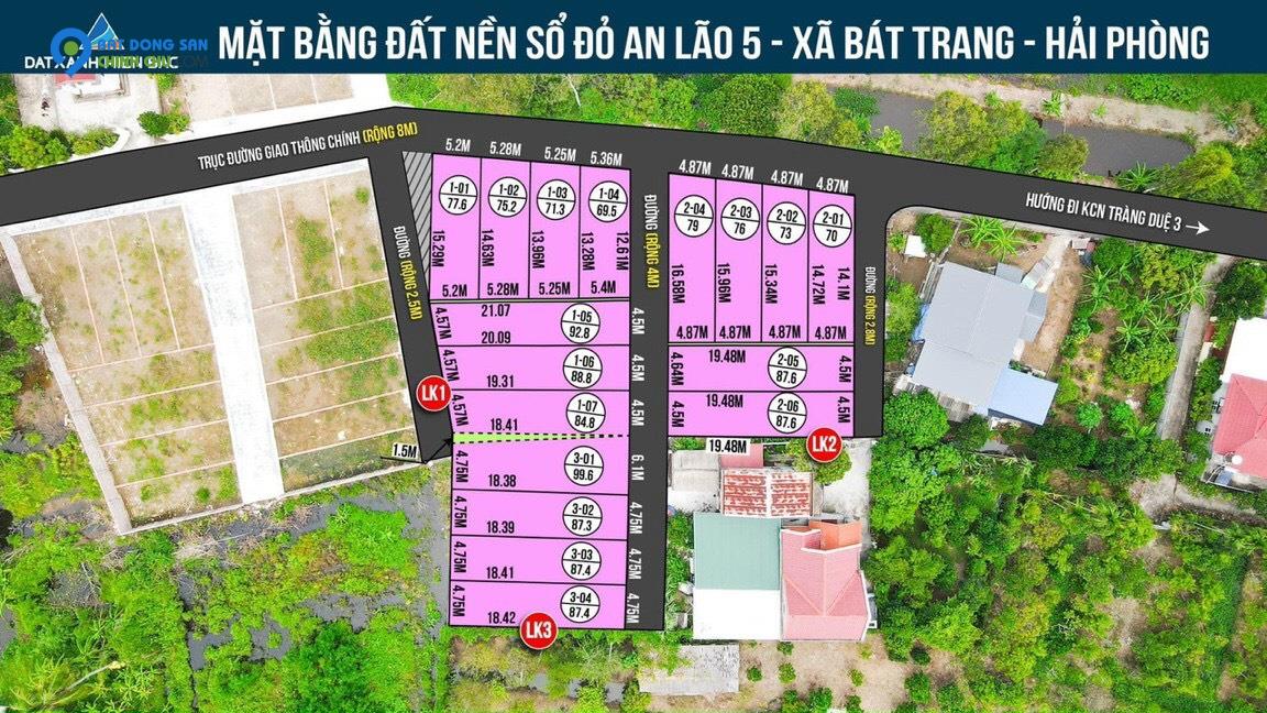 Bán lô mặt tiền Bát Trang- An Lão sát Tràng Duệ 3