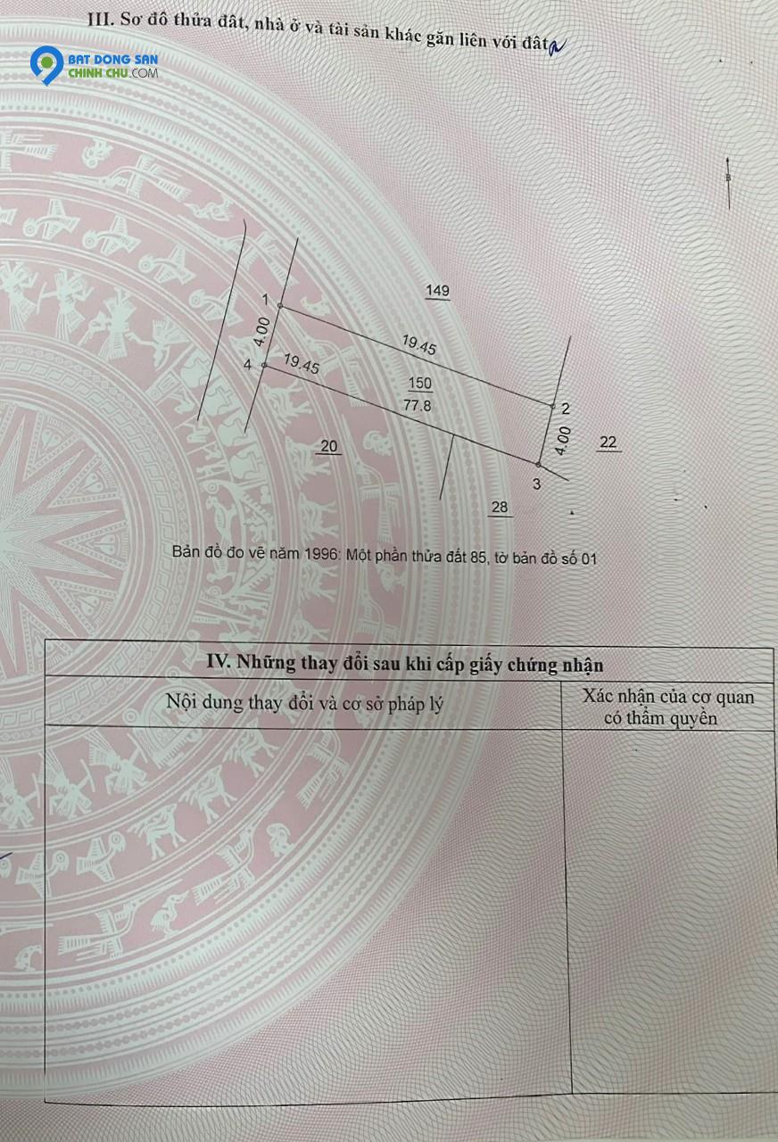 Bán nhà 2 tầng An Thắng, Biên Giang, Hà Đông, 78m2, ôtô đỗ, 2.85 tỷ