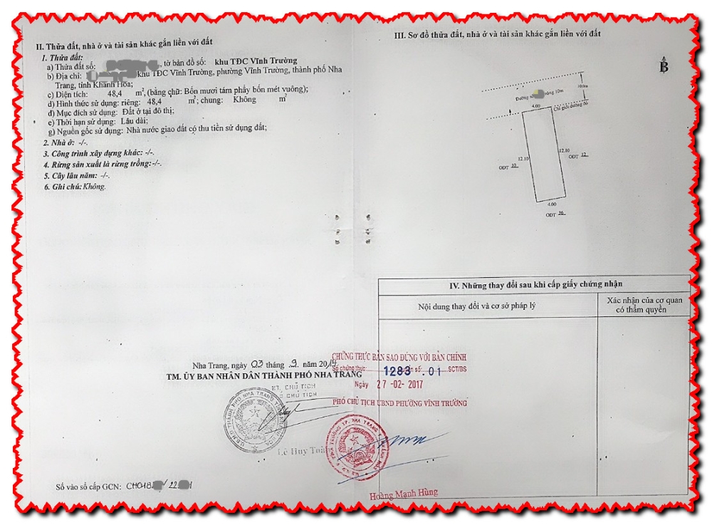 Bán nhà 3 tầng ở TĐC Vĩnh Trường Nha Trang; 2,6 tỷ