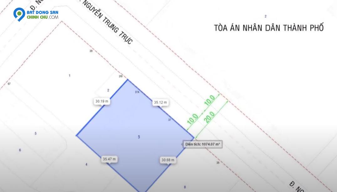 Bán nhà 37 Nguyễn Trung Trực, phường Bến Thành, DT 35x30=1055m2, có GPXD cao 15 tầng