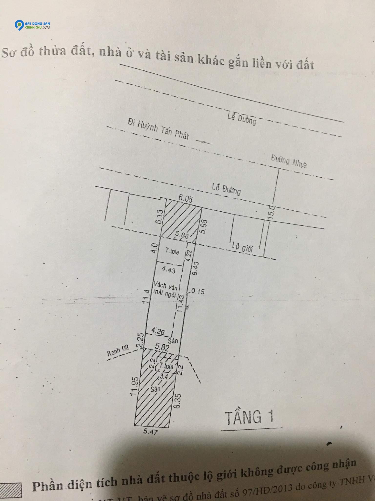 Bán nhà MT đường Huỳnh Tấn Phát, Quận 7