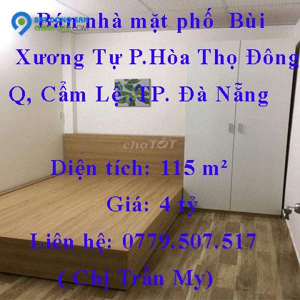 Bán nhà mặt phố  Bùi Xương Tự Hòa Thọ Đông Cẩm Lệ