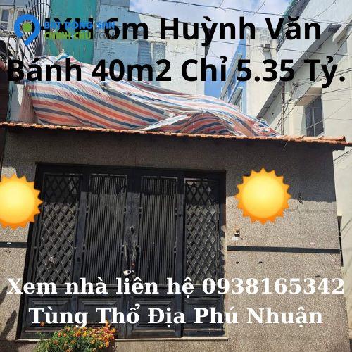 Bán nhà nát HXH Huỳnh Văn Bánh 40m2 Ngang 5m Chỉ 5.35 tỷ P13 Phú Nhuận.