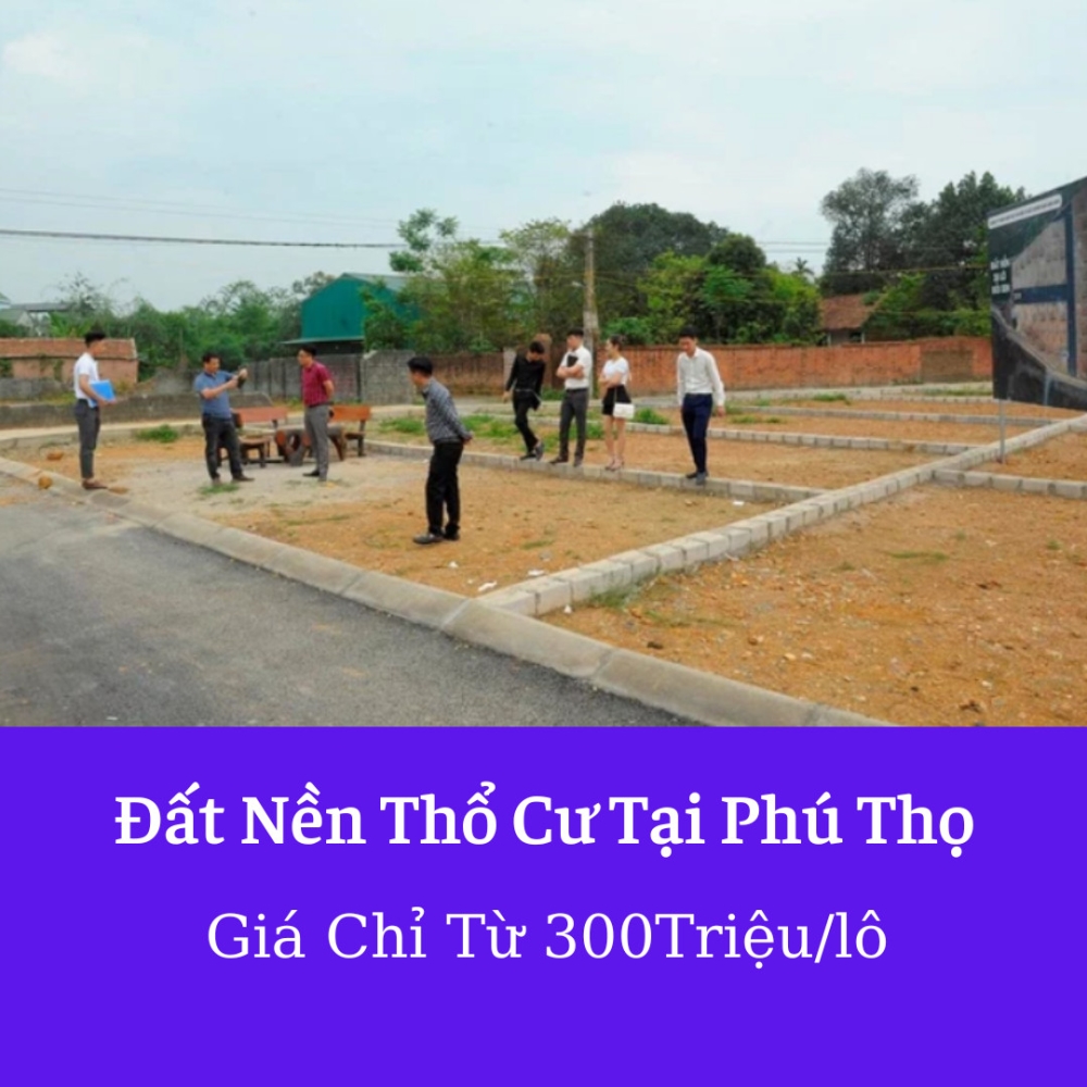 CHÍ CÔNG - CHUYÊN ĐẤT NỀN GIÁ RẺ THANH HOÁ PHÚ THỌ CHỈ TỪ 161 TRIỆU/LÔ