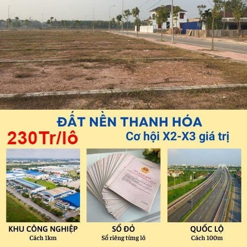 CHÍ CÔNG - CHUYÊN ĐẤT NỀN GIÁ RẺ THANH HOÁ PHÚ THỌ CHỈ TỪ 161 TRIỆU/LÔ