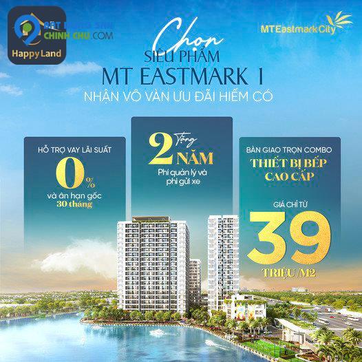 CHỈ HƠN 2 TỶ - SỞ HỮU NGAY CĂN HỘ TẠI MT EASTMARK CITY Q9