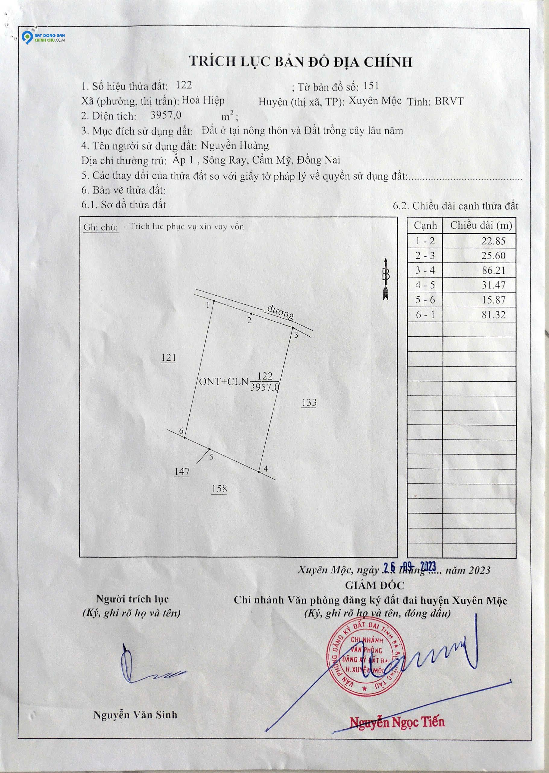 CHÍNH CHỦ CẦN BÁN NHÀ XUYÊN MỘC, BÀ RỊA VŨNG TÀU
