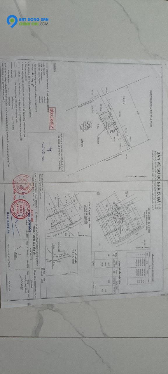 CHÍNH CHỦ CẦN BÁN NHANH CĂN NHÀ Tiềm Năng tại Quận 12-TP HCM