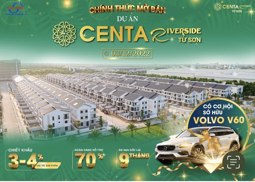 CHÍNH THỨC RA BẢNG HÀNG F0 TẠI CENTA RIVERSIDE TỪ SƠN 0977771299