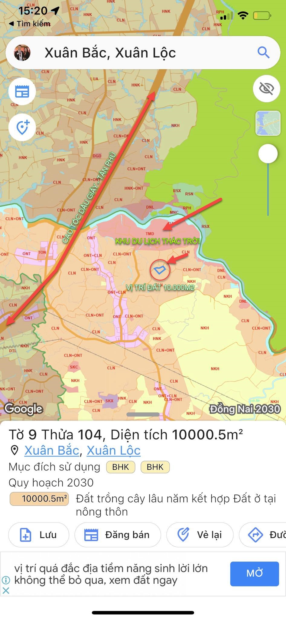 CÔ EM BÁN 1 MẪU 10000M2 ĐẤT TẠI XUÂN LỘC ĐỒNG NAI CHỈ 699TR/ SÀO