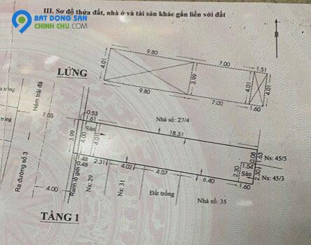 Cần bán căn nhà đường số 3, Bình Hưng Hòa, Quận Bình Tân