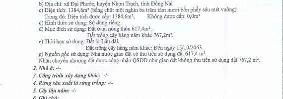 Cần bán khu đất diện tích lớn gần 3400m2 đất vườn có thổ cư - view sông Ông Kèo