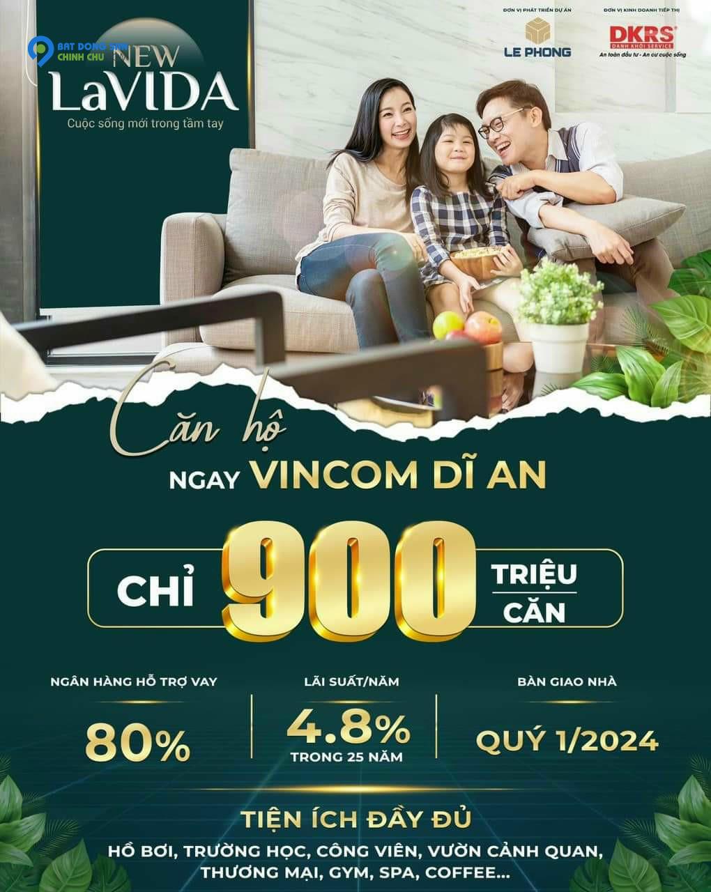 Căn hộ NEW LAVIDA chỉ 900 triệu nơi "An cư lạc nghiệp"_ Dĩ An