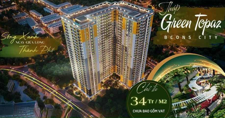 Căn hộ ngay trung tâm thành phố Dĩ An, Gía chỉ 1 tỷ 800 2pn, 2 tolet.