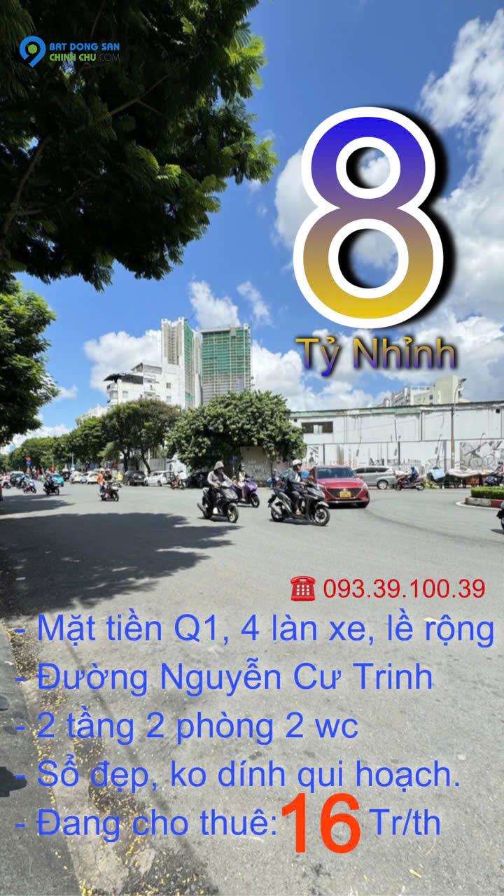 Cập nhật T10.2024 giỏ hàng Bán Nhà MẶT TIỀN trung tâm, chỉ 8 tỷ. LH: 0933910039