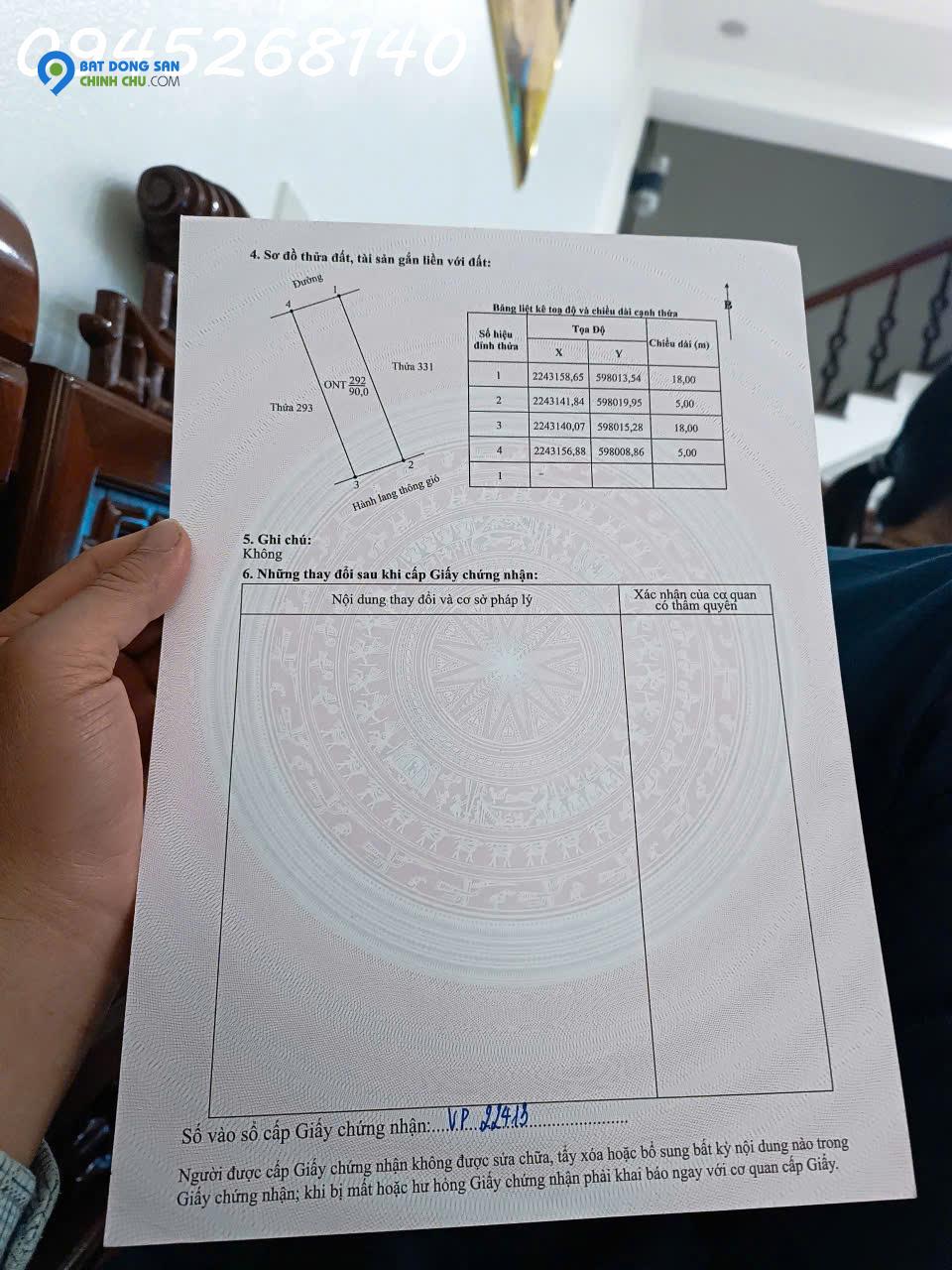 Chính chủ bán đất Ninh Bình tại Vạn Hạnh, oto vào quay đầu thoải mái