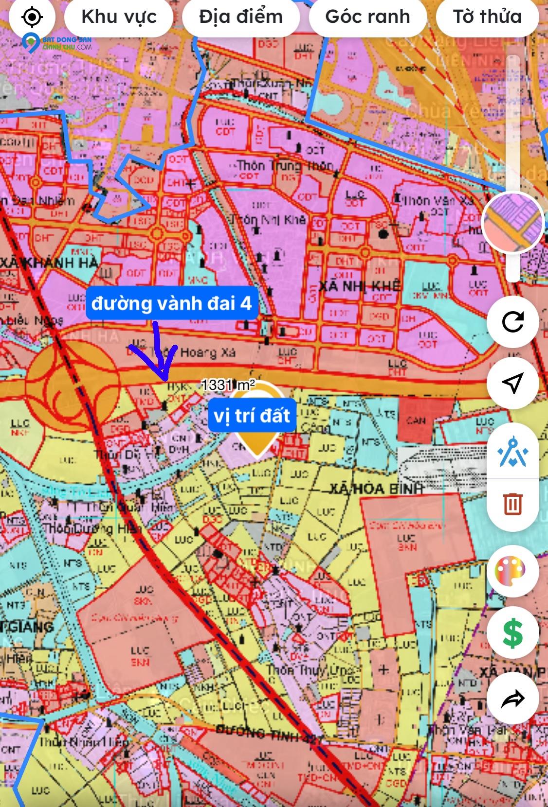 Chính chủ tôi cần bán mảnh đất thổ cư tại thôn Phụng Công , xã Hoà Bình Thường Tín