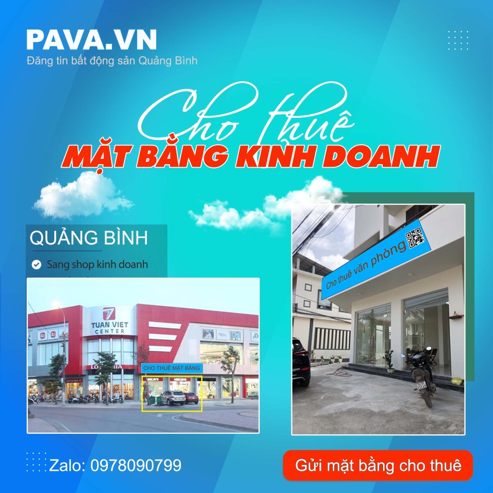 Cho thuê mặt bằng kinh doanh quảng bình cho thuê cửa hàng quảng bình