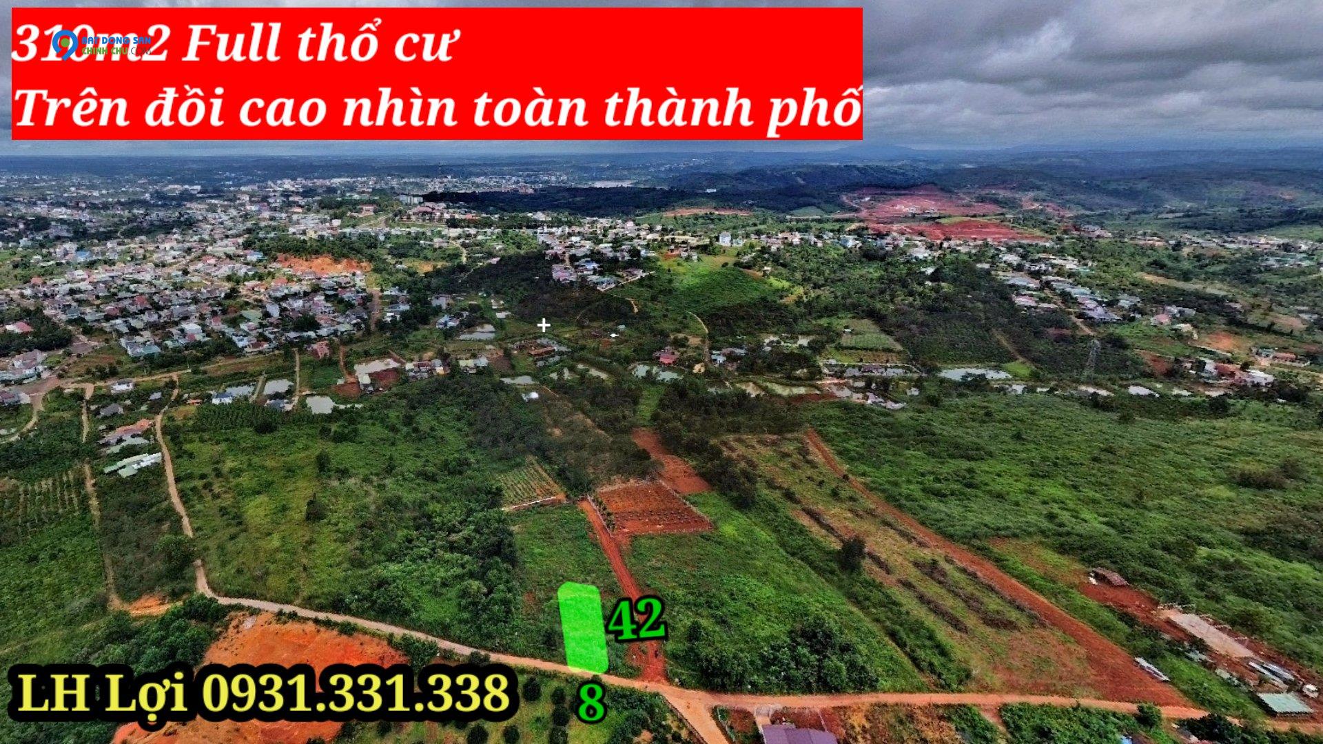 ĐẤT FULL THỔ CƯ TRÊN ĐỒI VIEW NHÌN THÀNH PHỐ