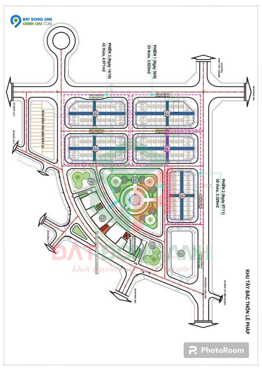 ĐẤU GIÁ TÂY BẮC LỄ PHÁP TIÊN DƯƠNG ĐÔNG ANH ĐỢT 1 NGÀY 30/09/2023