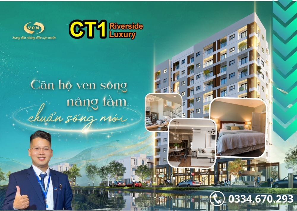 ĐỢT 1 - Chủ đầu tư VCN Phước Long chính thức mở bán căn hộ CT1 RIVERSIDE LUXURY Nha Trang