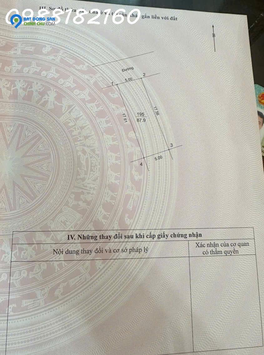 DUY NHẤT MIẾNG ĐẤT PHÂN LÔ ĐẤU GIÁ  HÌNH BÀN CỜ SÀI SƠN QUỐC OAI NGAY GẦN VIỆN NHI TRUNG ƯƠNG CƠ SỞ 2-87.9M2