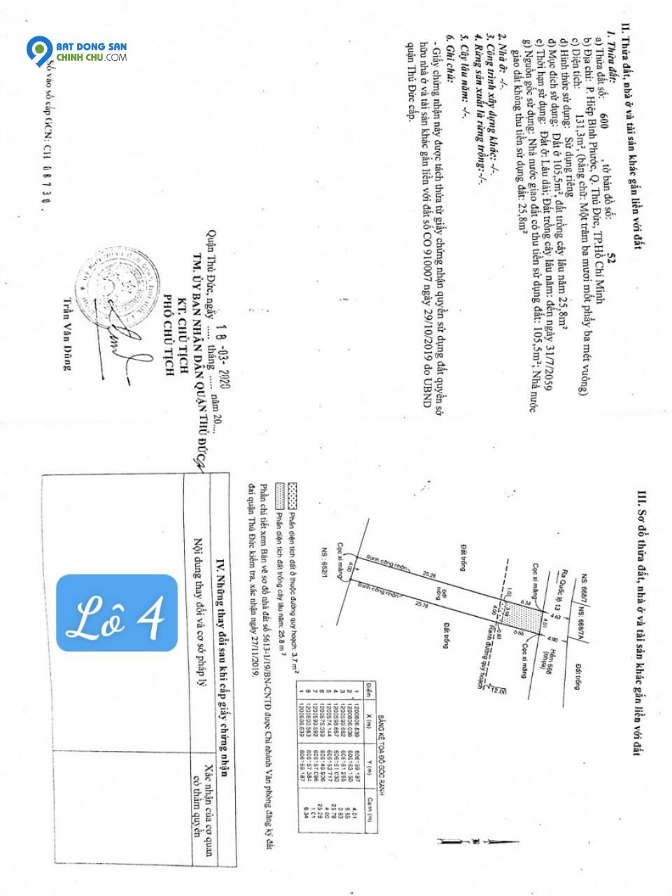 Đất Mặt Tiền Hẻm 668 Quốc Lộ 13, Hiệp Bình Phước , Thành Phố Thủ Đức