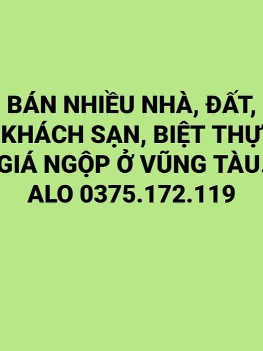 Đất biệt thự 2 mặt tiền khu Khang Linh, Phường 10, Vung Tau